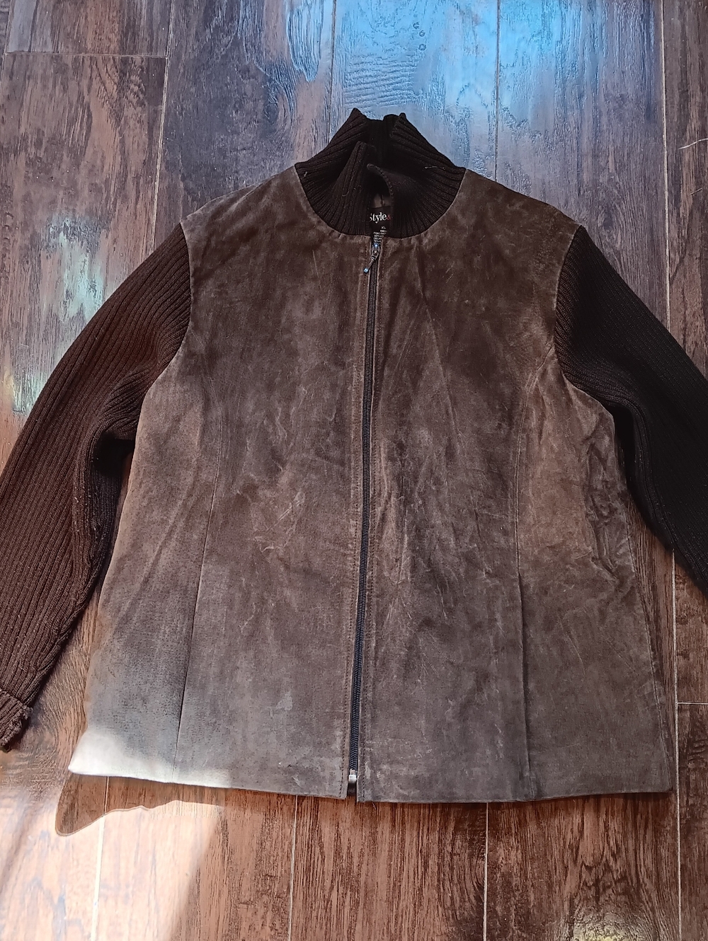 Style & Co Leather Jacket Womens Xl